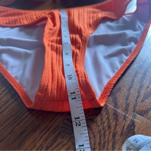 Orange bikini with underwire top, matching bottoms with size large - Picture 12 of 15